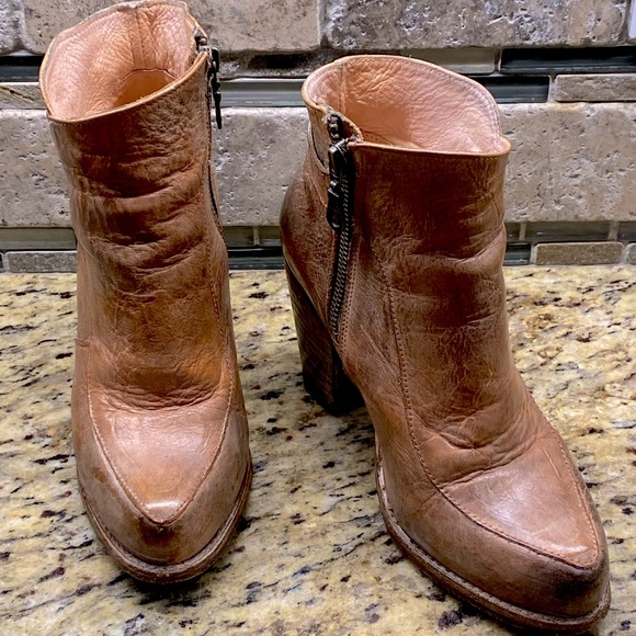 Bed Stu Isla Booties - Tan Rustic White. Worn maybe 4x. - Picture 2 of 4